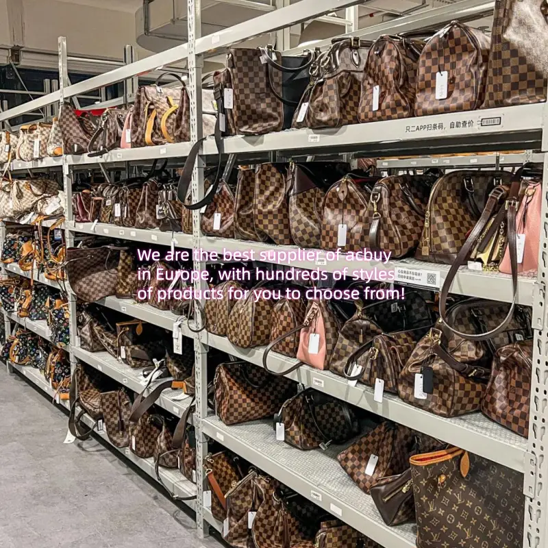 Bag styles displayed in the showroom